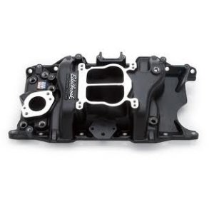 Indsugningsmanifold 'Black Coated' Edelbrock Mopar S/B V8 318,340 & 360