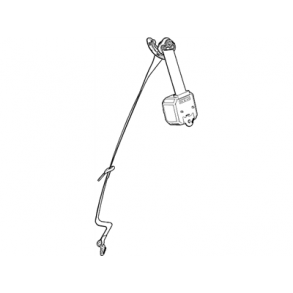 Sikkerhedssele venstre rulle sort (GM 22988557) Seat Belt