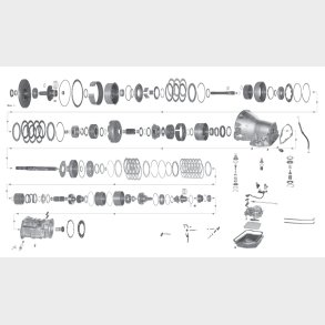 Gearkasse renoveringss�t u/st�lplader Dodge Truck, Jeep Grand Cherokee 1990 til 1998 (WIT 22004E)