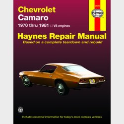 Haynes Reparations H�ndbog, Chevrolet Camaro V8 1970 til 1981