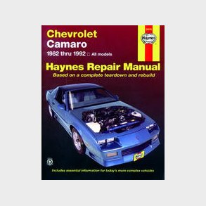 Haynes Reparations H�ndbog, Chevrolet Camaro V8 1982 til 1992