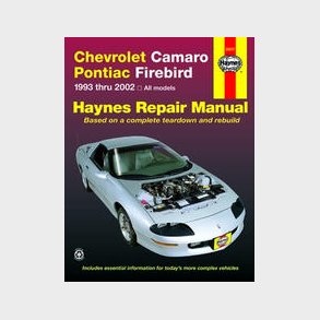 Haynes Reparations H�ndbog, Chevrolet Camaro V8 1993 til 2002