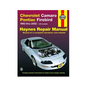 Haynes Reparations Hndbog, Chevrolet Camaro V8 1993 til 2002