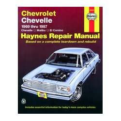 Haynes Reparations Hndbog, Chevrolet Chevelle, Malibu &amp; El-Camino 1969 til 1987