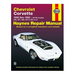 Haynes Reparations Hndbog, Chevrolet Corvette 1968 til 1982