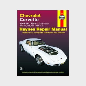 Haynes Reparations H�ndbog, Chevrolet Corvette 1968 til 1982