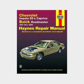 Haynes Reparations H�ndbog, Chevrolet Caprice/Impala 1991 til 1996