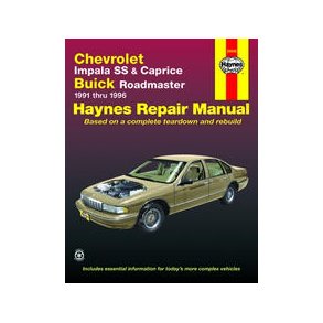 Haynes Reparations Hndbog, Chevrolet Caprice/Impala 1991 til 1996