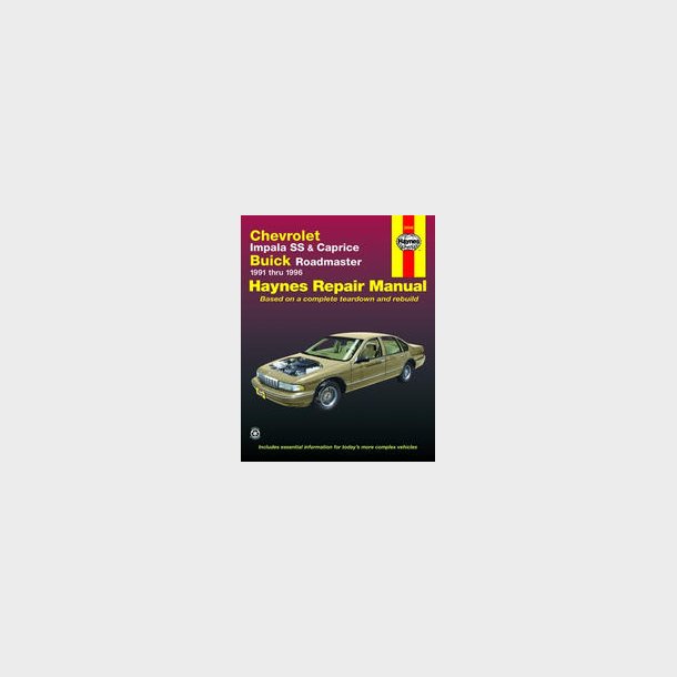 Haynes Reparations H�ndbog, Chevrolet Caprice/Impala 1991 til 1996