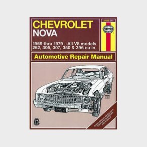 Haynes Reparations H�ndbog, Chevrolet Nova 1969 til 1979