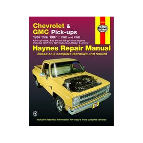 Haynes Reparations Hndbog, Chevrolet Pick-up 1967 til 1987