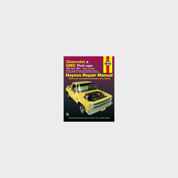 Haynes Reparations H�ndbog, Chevrolet Pick-up 1967 til 1987