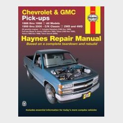 Haynes Reparations H�ndbog, Chevrolet Pick-up, Suburban &amp; Tahoe 1988 til 1998