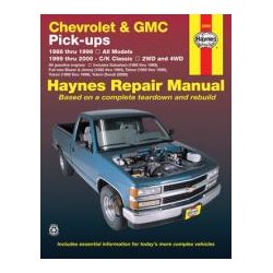 Haynes Reparations Hndbog, Chevrolet Pick-up, Suburban &amp; Tahoe 1988 til 1998