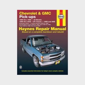 Haynes Reparations H�ndbog, Chevrolet Pick-up, Suburban & Tahoe 1988 til 1998