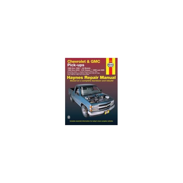 Haynes Reparations Hndbog, Chevrolet Pick-up, Suburban &amp; Tahoe 1988 til 1998