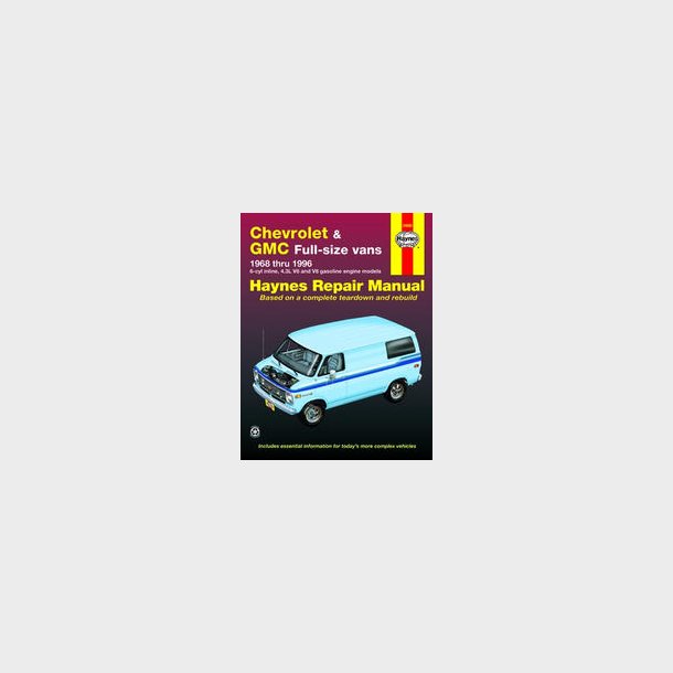 Haynes Reparations H�ndbog, Chevrolet Full-Size Van 1968 til 1995