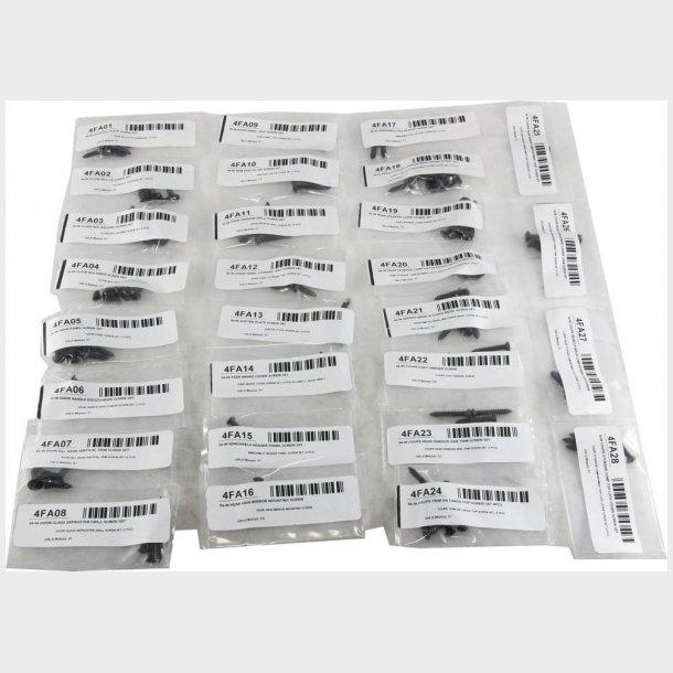 Monteringsskruer til interi�r Corvette 1984 til 1993 (Eck. 25104088 - K1190)