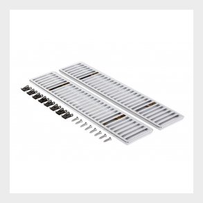 Corvette Rear Vent Grilles, Chrome, 1968-76