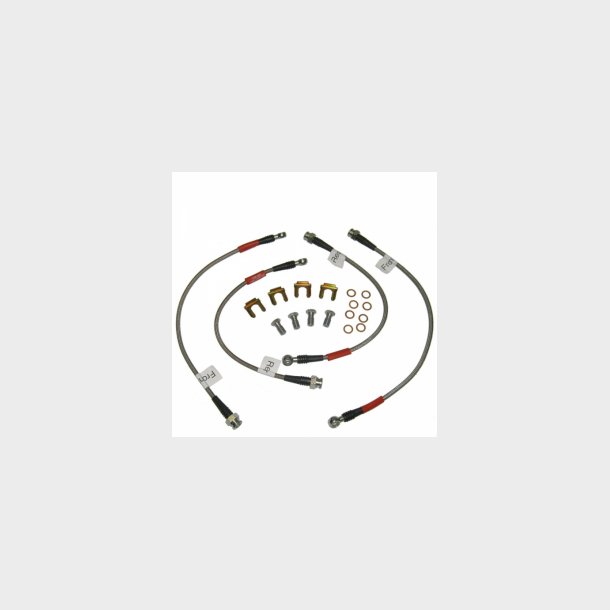 Corvette Braided Brake Hose Set Stainless Steel 2005-2013 