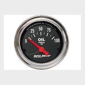 Auto Meter Traditional Chrome olietryksm�ler 2-1/16