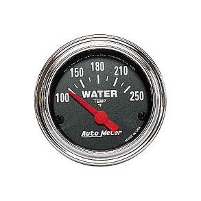 Auto Meter Traditional Chrome vand-temperaturmler 2-1/16