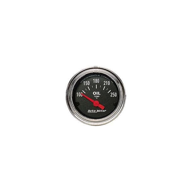 Auto Meter Traditional Chrome olie-temperaturmler 2 1/16" dia. 2542