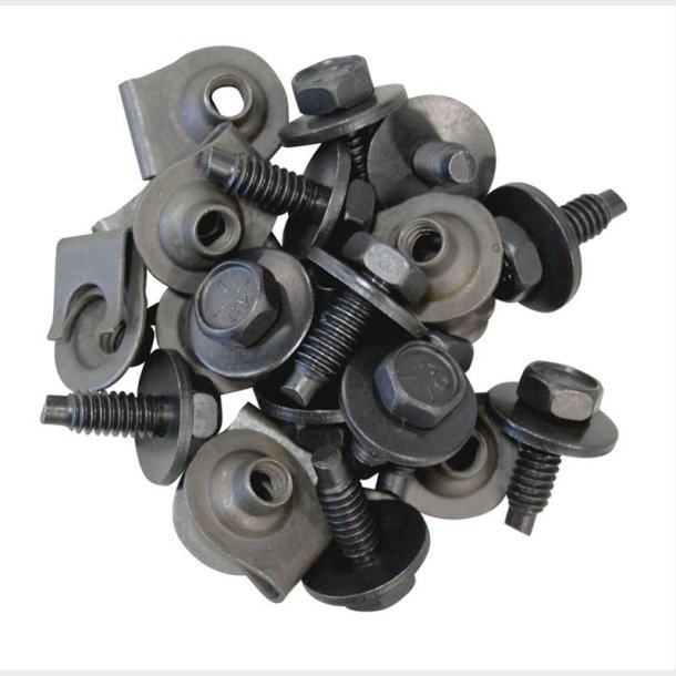 Clips &amp; bolt kit front valance Dodge Charger 1968 til 1969 (AMD A-270800)