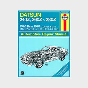 Haynes Reparations H�ndbog, Datsun 240Z, 260Z & 280Z