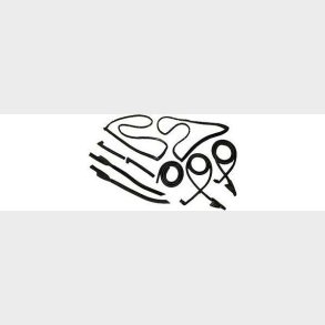 Gummiliste s�t Corvette Coupe 1970 til 1972