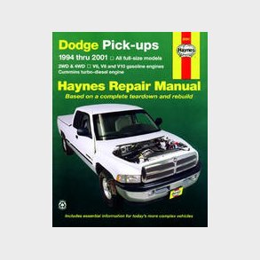 Haynes Reparations H�ndbog, Dodge Pick-up 1994 til 1996