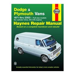 Haynes Reparations Hndbog, Dodge Van fra 1971 til 2003