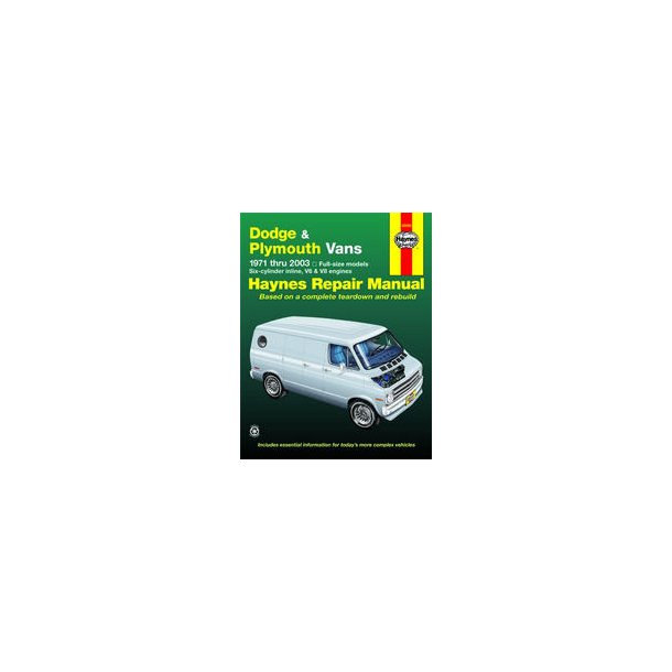 Haynes Reparations Hndbog, Dodge Van fra 1971 til 2003