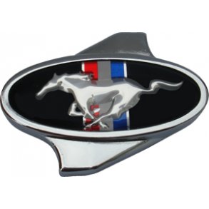 Vingemtrik chrome med Mustang logo til luftfilter (Proform 302-337)