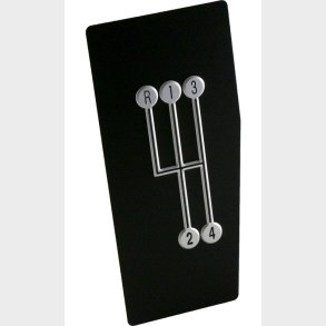 Corvette Shifter Indicator Plate 4-Speed Transmission 1968-1976 