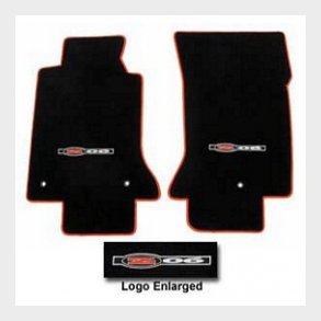 Corvette Floor Mats, Black/Neon Binding, Z06 01-04
