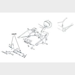 Corvette Insert H/L Act. Rr.Pin 1968-82