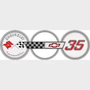 Emblem / decals 35. Anniversary Corvette 1988 (Eck. 334651 - 25-12254-3)