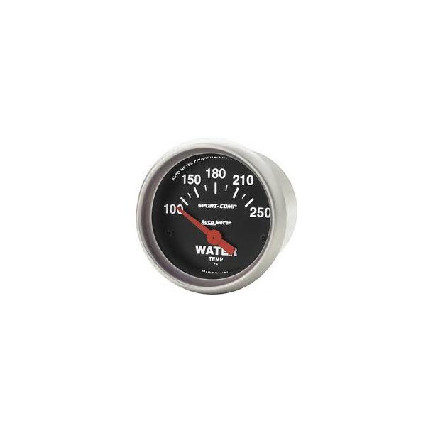Auto Meter Sport Comp vandtemperatur-mler 2 5/8" dia. 3531
