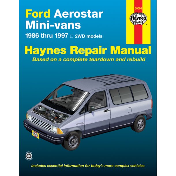 Haynes Reparations Hndbog, Ford Aerostar 1986 til 1997 (Haynes 36004)