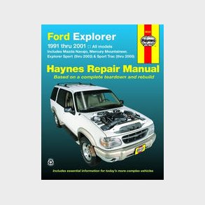 Haynes Reparations H�ndbog, Ford Explorer & Mazda Navajo 1991 til 2001