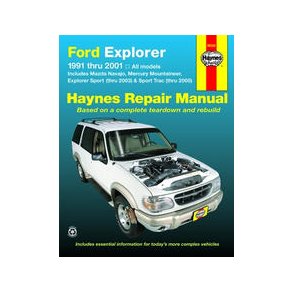 Haynes Reparations H�ndbog, Ford Explorer & Mazda Navajo 1991 til 2001