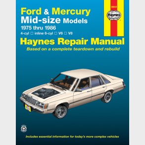 Haynes Reparations H�ndbog, Ford Mid-size 1975 til 1986