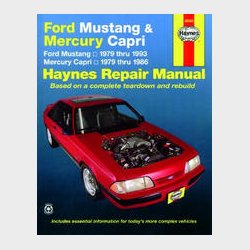Haynes Reparations H�ndbog, Ford Mustang 1979 til 1993
