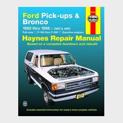 Haynes Reparations H�ndbog, Ford Pick-up &amp; Bronco 1980 til 1996