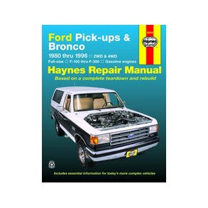 Haynes Reparations Hndbog, Ford Pick-up & Bronco 1980 til 1996