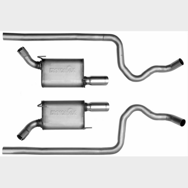 Udst�dningss�t 2,5" Ford Mustang 2005 til 2009 Header-Back Dual Exhaust Systems Dynomax 39414