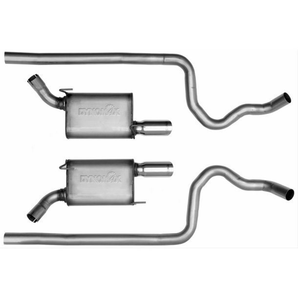 Udstdningsst 2,5" Ford Mustang 2005 til 2009 Header-Back Dual Exhaust Systems Dynomax 39414