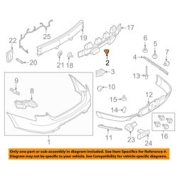Clips Mustang 2013 til 2014 (Ford 3M8Z-16K262-C)