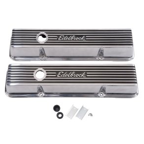 Ventild�ksler Alu poleret Edelbrock Elite II Chevrolet S/B 1959 til 1986 (Edelbrock 4263)